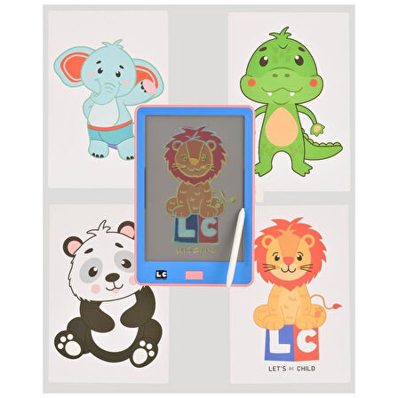 Kız Erkek Çocuk Oyuncak LC-31052 Şeffaf Çizim Tableti -Let Kız Erkek Çocuk Oyuncak Eğitici Eğlenceli