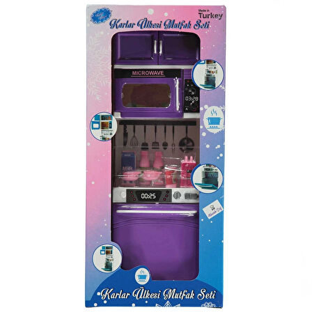 Kız Erkek Çocuk Oyuncak Karlar Ülkesi Mutfak Seti Bulaşık Makinesi Kız Erkek Çocuk Oyuncak Eğitici E