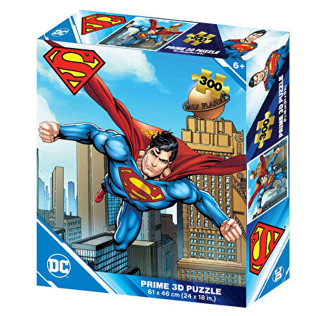 Kız Erkek Çocuk Oyuncak Prime 3D - Superman 300 Parça Yetişkin Puzzle 32715 Kız Erkek Çocuk Oyuncak