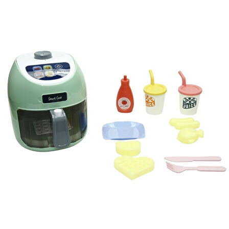 Kız Erkek Çocuk Oyuncak Dokunmatik Fritöz Set Gıdalar Renk Değiştirir Kız Erkek Çocuk Oyuncak Eğitic