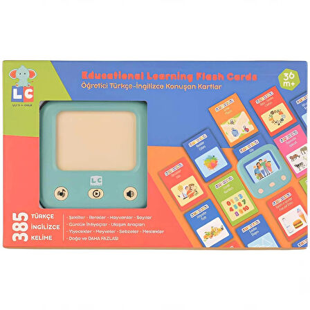 Kız Erkek Çocuk Oyuncak LC Öğretici Türkçe İngilizce Konuşan Flash Kartlar 31050 Kız Erkek Çocuk Oyu