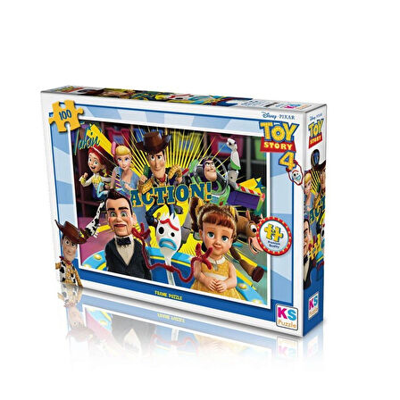Kız Erkek Çocuk Oyuncak TS 714 Puzzle 100/TOY STORY 4 PUZZLE 100 PARÇA Kız Erkek Çocuk Oyuncak Eğiti