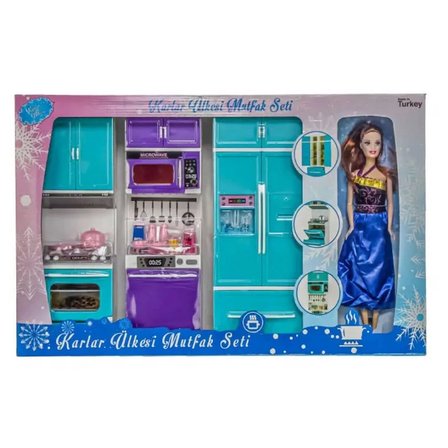Kız Erkek Çocuk Oyuncak Oydaş Karlar Ülkesi 2'li Dolap Lavabo 2334 Kız Erkek Çocuk Oyuncak Eğitici E