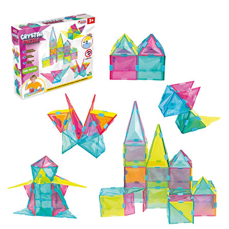Kız Erkek Çocuk Oyuncak Kristal Puzzle 200 Parça Kız Erkek Çocuk Oyuncak Eğitici Eğlenceli Oyuncak