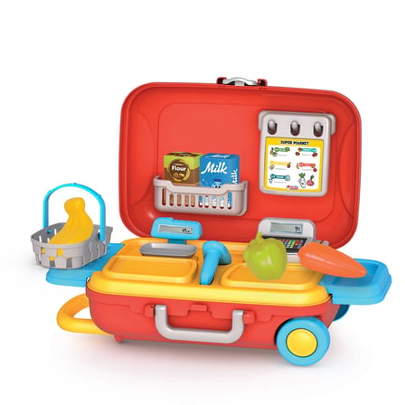 Kız Erkek Çocuk Oyuncak Candy & Ken Market Set Bavulum Kız Erkek Çocuk Oyuncak Eğitici Eğlenceli Oyu