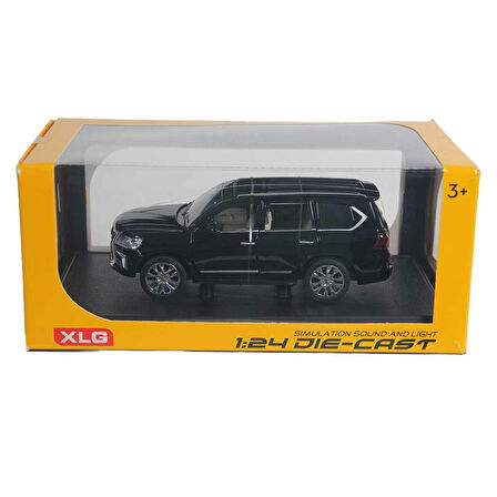 Kız Erkek Çocuk Oyuncak 1:24 XLG Metal Sesli Işıklı Model Araba M923X-1 Kız Erkek Çocuk Oyuncak Eğit