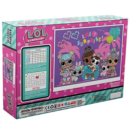 Kız Erkek Çocuk Oyuncak LOL Surprise 50 Parça Puzzle Kız Erkek Çocuk Oyuncak Eğitici Eğlenceli Oyunc