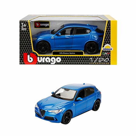 Kız Erkek Çocuk Oyuncak 1:24 Alfa Romeo Stelvio Model Araba Kız Erkek Çocuk Oyuncak Eğitici Eğlencel