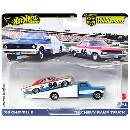 Kız Erkek Çocuk Oyuncak Team Transport 66 Chevelle 72 Chevy Ramp Truck Kız Erkek Çocuk Oyuncak Eğiti