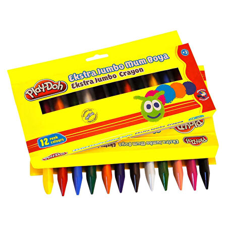 Kız Erkek Çocuk Oyuncak Play-Doh 12 Renk Extra Jumbo Crayon Kız Erkek Çocuk Oyuncak Eğitici Eğlencel