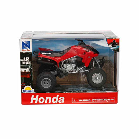 Kız Erkek Çocuk Oyuncak 1:12 Honda TRX450R 2009 Atv Model Motor Kız Erkek Çocuk Oyuncak Eğitici Eğle