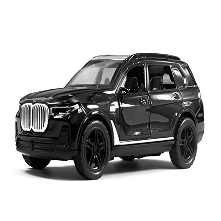 Kız Erkek Çocuk Oyuncak Şeffaf Kutuda Metal BMW X7 Araba Kız Erkek Çocuk Oyuncak Eğitici Eğlenceli O