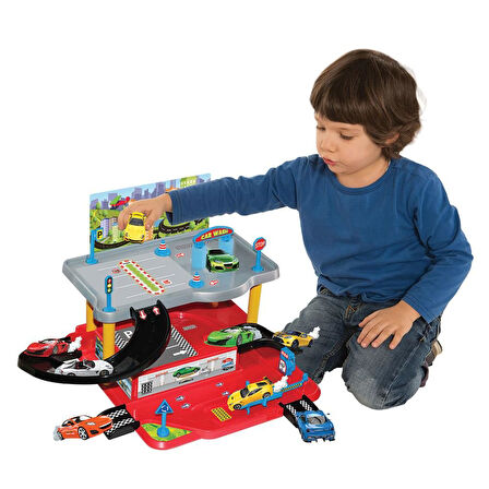 Kız Erkek Çocuk Oyuncak 2 Katlı Araç Otopark Oyun Garaj Seti Kız Erkek Çocuk Oyuncak Eğitici Eğlence