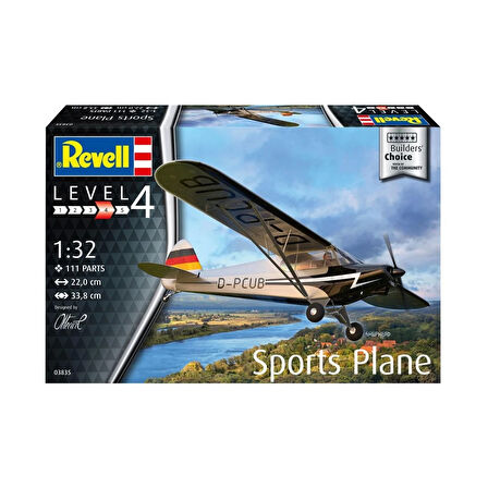 Kız Erkek Çocuk Oyuncak Revell Sports Plane Kız Erkek Çocuk Oyuncak Eğitici Eğlenceli Oyuncak