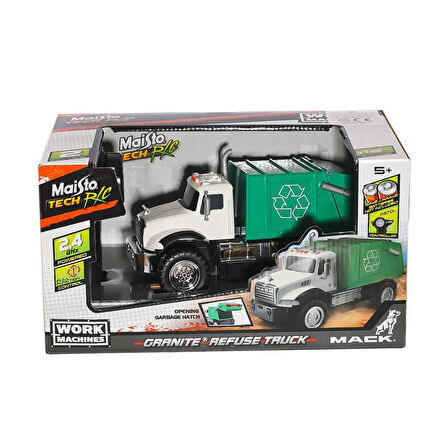 Kız Erkek Çocuk Oyuncak MAY 82182 Kumandalı Mack Granite Refuse Truck Kız Erkek Çocuk Oyuncak Eğitic