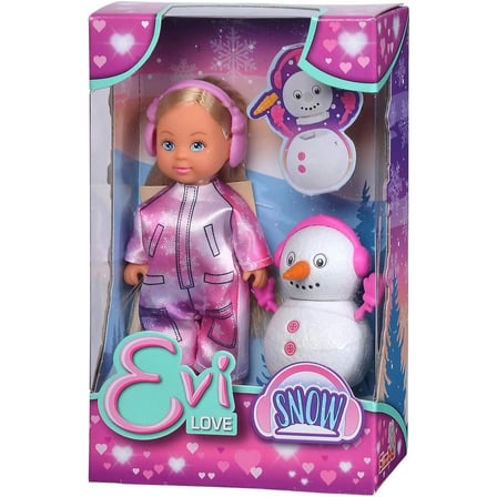 Kız Erkek Çocuk Oyuncak Evi Love Sevimli Kar Kıyafeti ve Kardan Adam 12cm Kız Erkek Çocuk Oyuncak Eğ