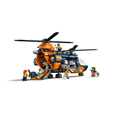 Kız Erkek Çocuk Oyuncak 60437 City Orman Kaşifinin Helikopteri Kamp Yerinde 881 parça +8 yaş Kız Erk