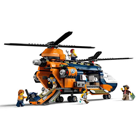 Kız Erkek Çocuk Oyuncak City Orman Kaşifinin Helikopteri Kamp Yerinde 60437 Kız Erkek Çocuk Oyuncak