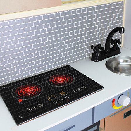 Kız Erkek Çocuk Oyuncak T1024 Ahşap Oyun Mutfağı -Okutan Hobi Kız Erkek Çocuk Oyuncak Eğitici Eğlenc