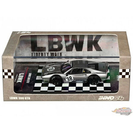 Kız Erkek Çocuk Oyuncak Inno 1/64 LBWK 308 GTB Grey IN64 Grey Kız Erkek Çocuk Oyuncak Eğitici Eğlenc
