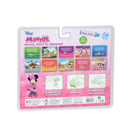Kız Erkek Çocuk Oyuncak BK008 Gepettoys, Minnie Sihirli Boyama Kitabı Kız Erkek Çocuk Oyuncak Eğitic