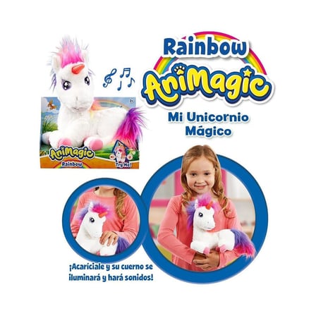 Kız Erkek Çocuk Oyuncak GOLI 256301 Animgic Parlayan Gökkuşağı Unicorn Kız Erkek Çocuk Oyuncak Eğiti