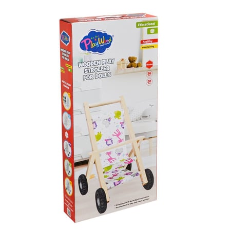 Kız Erkek Çocuk Oyuncak ONY-386 Ahşap Oyuncak Bebek Arabası Kız Erkek Çocuk Oyuncak Eğitici Eğlencel