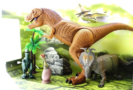 Kız Erkek Çocuk Oyuncak 4lü sesli dinozor oyun seti Kız Erkek Çocuk Oyuncak Eğitici Eğlenceli Oyunca