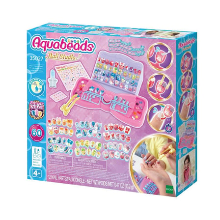 Kız Erkek Çocuk Oyuncak 35027 AquaBeads Tasarla ve Sergile Tırnak Atölyesi +4 yaş Kız Erkek Çocuk Oy