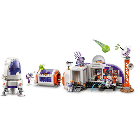 Kız Erkek Çocuk Oyuncak Mars Space Base and Rocket 42605 Kız Erkek Çocuk Oyuncak Eğitici Eğlenceli O