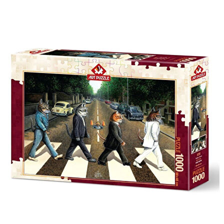 Kız Erkek Çocuk Oyuncak 5193 Art Puzzle Kedi Yolu 1000 Parça Puzzle Kız Erkek Çocuk Oyuncak Eğitici