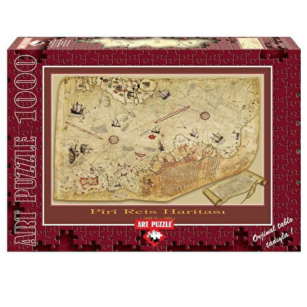 Kız Erkek Çocuk Oyuncak 4308 Art Puzzle Piri Reis Haritası 1000 Parça Puzzle Kız Erkek Çocuk Oyuncak