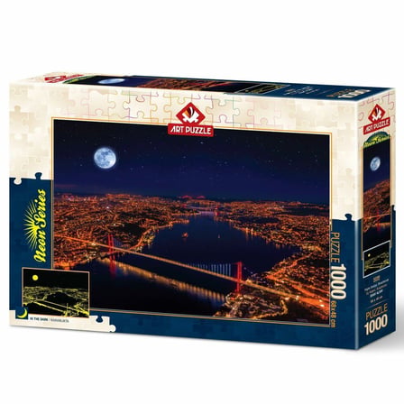 Kız Erkek Çocuk Oyuncak 5239 Üç Köprü 1000 Parça Neon Kız Erkek Çocuk Oyuncak Eğitici Eğlenceli Oyun