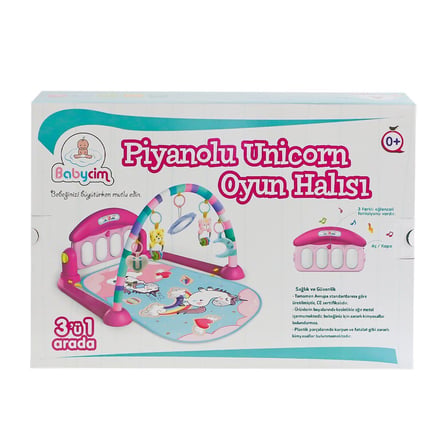 Kız Erkek Çocuk Oyuncak HE0632 HE0639 Pink Babycim Unicorn Pianolu Oyun Halısı Kız Erkek Çocuk Oyunc
