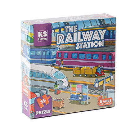 Kız Erkek Çocuk Oyuncak PRS 32712 The Railway Station Pre School Puzzle -Ks Puzzle Kız Erkek Çocuk O