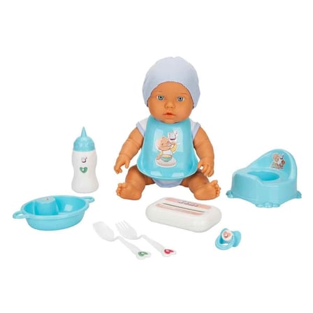 Kız Erkek Çocuk Oyuncak 3823 Bebelou Bakım Zamanı Sesli Gülen Ağlayan Bebek 32cm Kız Erkek Çocuk Oyu