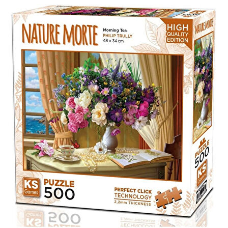 Kız Erkek Çocuk Oyuncak Ks Games Sabah Çayı Puzzle 500 Parça Kız Erkek Çocuk Oyuncak Eğitici Eğlence