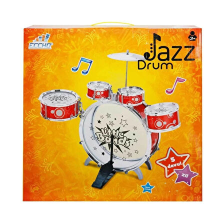 Kız Erkek Çocuk Oyuncak 16697 Sunman, Jazz Davul Set Kız Erkek Çocuk Oyuncak Eğitici Eğlenceli Oyunc