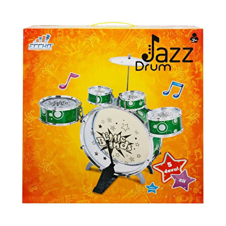 Kız Erkek Çocuk Oyuncak 16697 Sunman, Jazz Davul Set Kız Erkek Çocuk Oyuncak Eğitici Eğlenceli Oyunc
