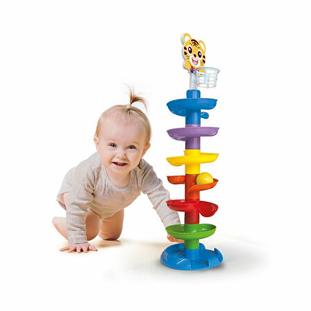 Kız Erkek Çocuk Oyuncak 5086 Oyuncak Top Kulesi Kız Erkek Çocuk Oyuncak Eğitici Eğlenceli Oyuncak