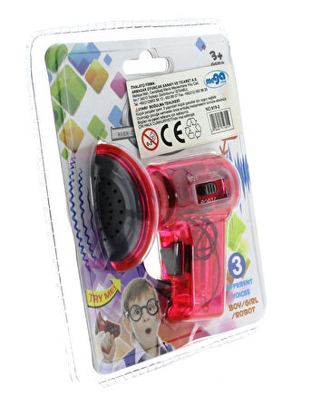 Kız Erkek Çocuk Oyuncak Ses Değiştirici Mini Pembe Megafon Kız Erkek Çocuk Oyuncak Eğitici Eğlenceli