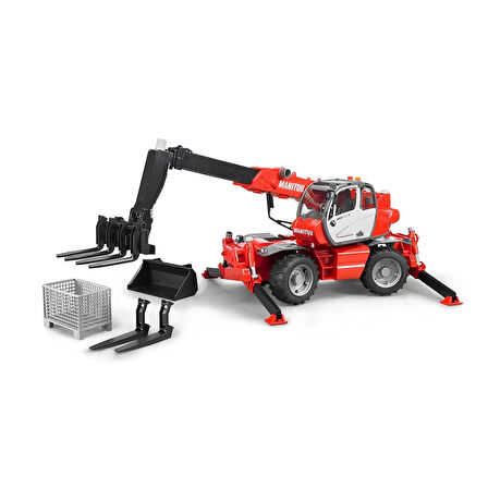 Kız Erkek Çocuk Oyuncak Bruder Manitou Mrt 2150 Teleskopik Forklift BR02129 Kız Erkek Çocuk Oyuncak