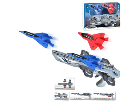 Kız Erkek Çocuk Oyuncak Sesli ve Işıklı Uçak Fırlatan Dart Tabancası Kız Erkek Çocuk Oyuncak Eğitici