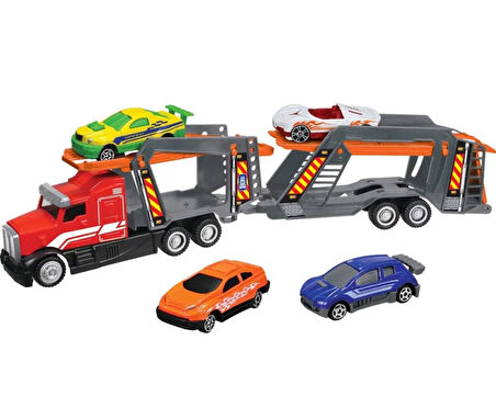 Kız Erkek Çocuk Oyuncak Express Wheels Die Cast Metal Sürtmeli Araç Taşıyıcı Tır Kız Erkek Çocuk Oyu