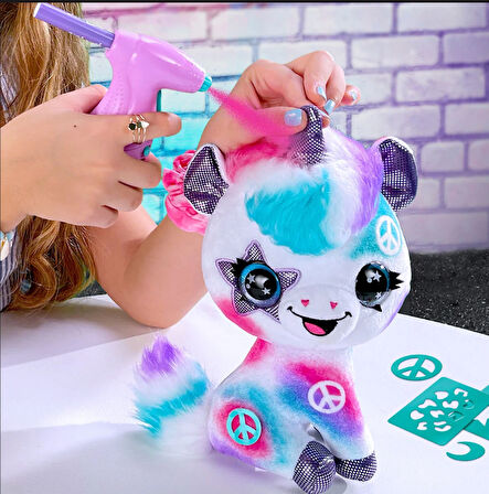 Kız Erkek Çocuk Oyuncak Airbrush Plush Boyanıp Yıkanabilen Peluş Unicorn Kız Erkek Çocuk Oyuncak Eği