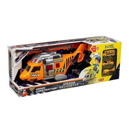 Kız Erkek Çocuk Oyuncak ERN-2006 Heroes Toys Helikopter İnşaat Seti Arabalı Kız Erkek Çocuk Oyuncak