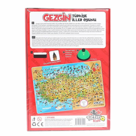 Kız Erkek Çocuk Oyuncak 2290 Gezgin Türkiye İller Oyunu Kız Erkek Çocuk Oyuncak Eğitici Eğlenceli Oy