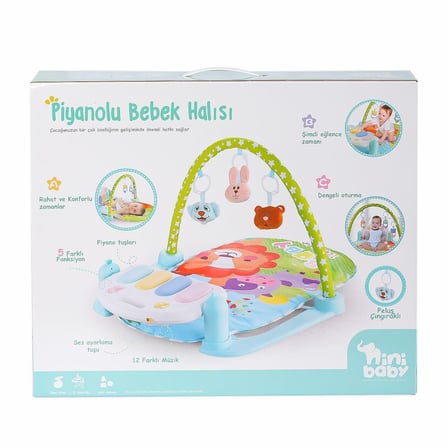 Kız Erkek Çocuk Oyuncak ER-111 Pianolu Bebek Halısı -Erdem Oyuncak Kız Erkek Çocuk Oyuncak Eğitici E