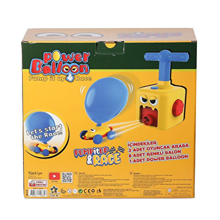 Kız Erkek Çocuk Oyuncak ER-410 Power Balon Araba Kız Erkek Çocuk Oyuncak Eğitici Eğlenceli Oyuncak