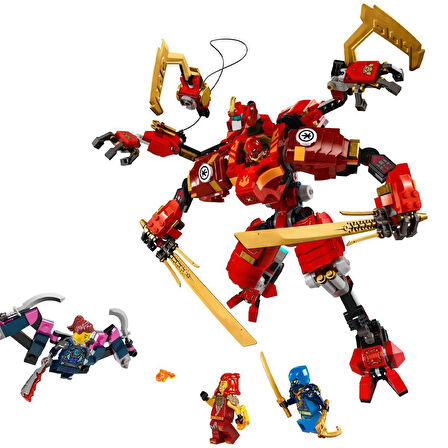 Kız Erkek Çocuk Oyuncak 71812 Ninjago Kai\'nin Ninja Tırmanma Robotu 623 parça +9 yaş Kız Erkek Çocu